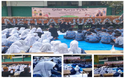 MTsN 3 Tasikmalaya Gelar Karya P5RA Tema Gaya Hidup Berkelanjutan
