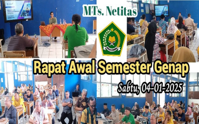 GTK MTsN 3 Tasikmalaya Gelar Rapat Persiapan Awal Semester Genap