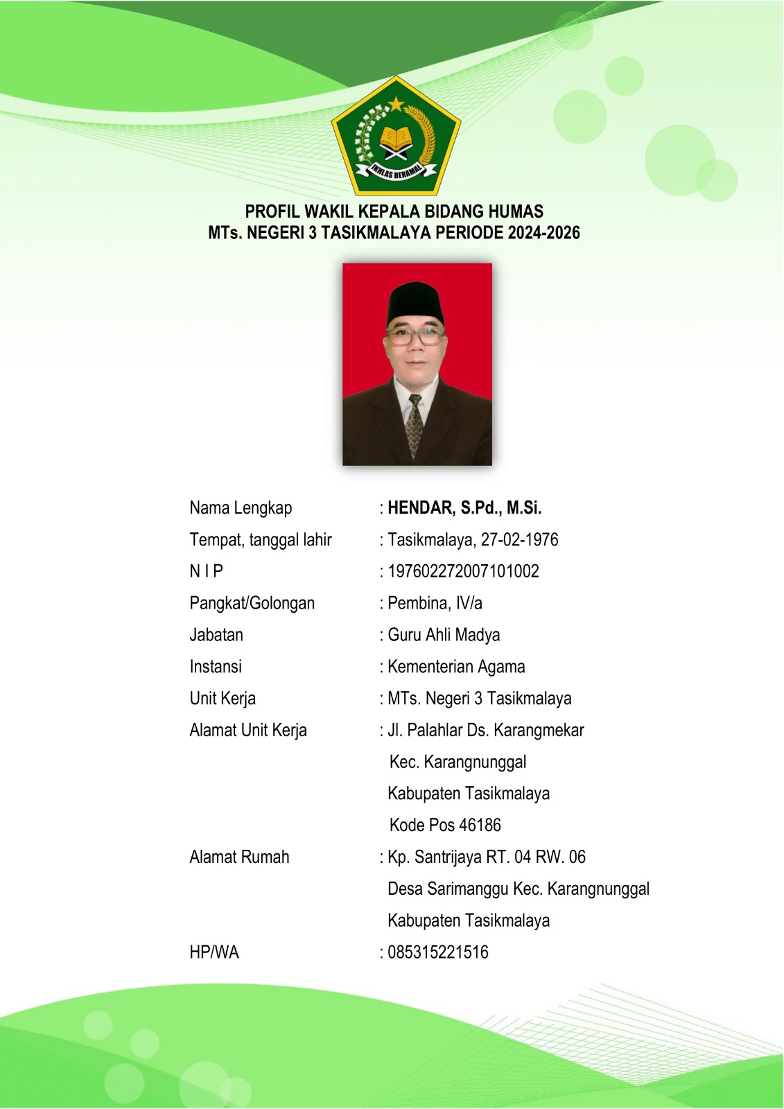 Profil Wakamad Humas